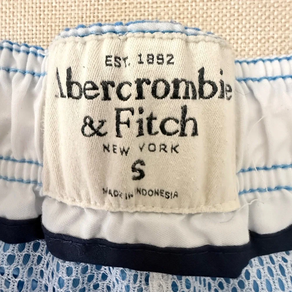 Abercrombie & Fitch Light Blue Men’s Swim Board Shorts